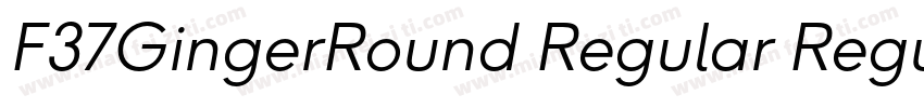 F37GingerRound Regular Regular字体转换